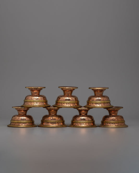 Copper Bowls Water Offering Set