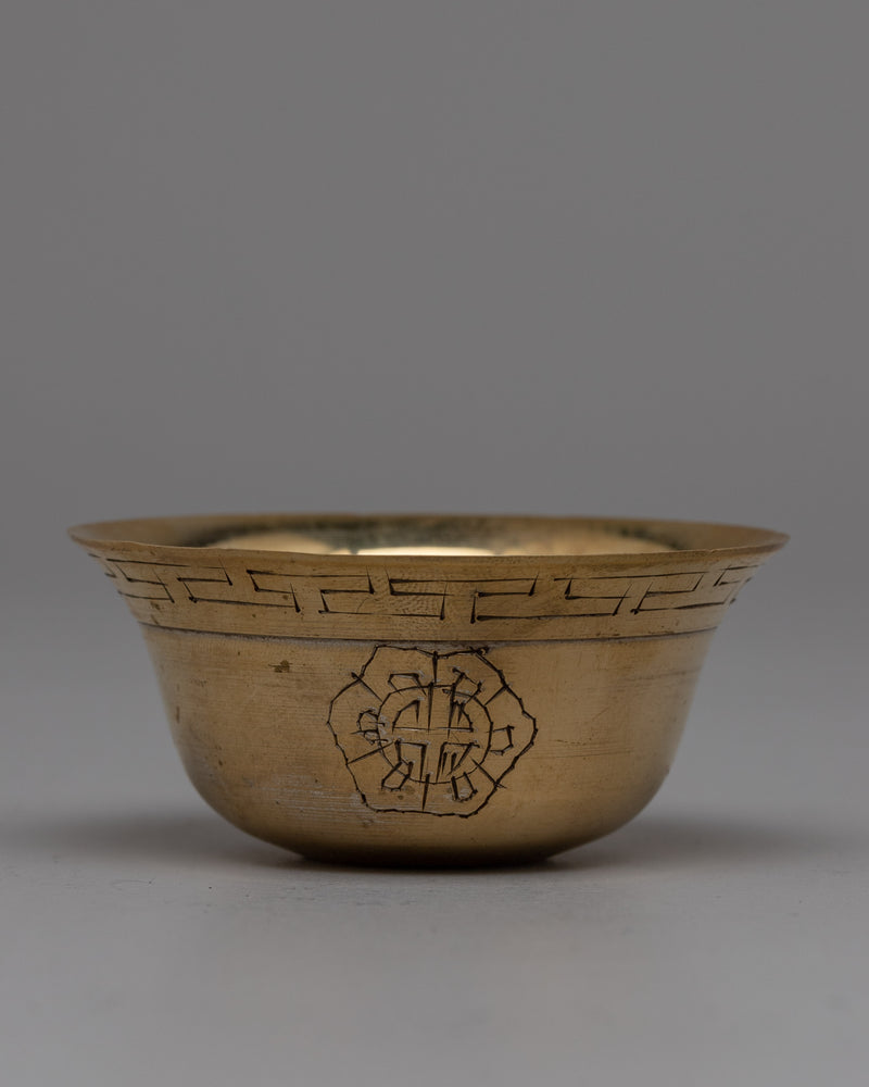 Small Brass Offering Bowl Set | Perfect for Daily Spiritual Practices