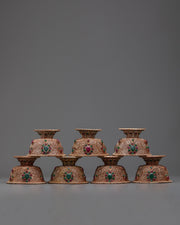 Set of 7 Handcrafted Offering Bowls