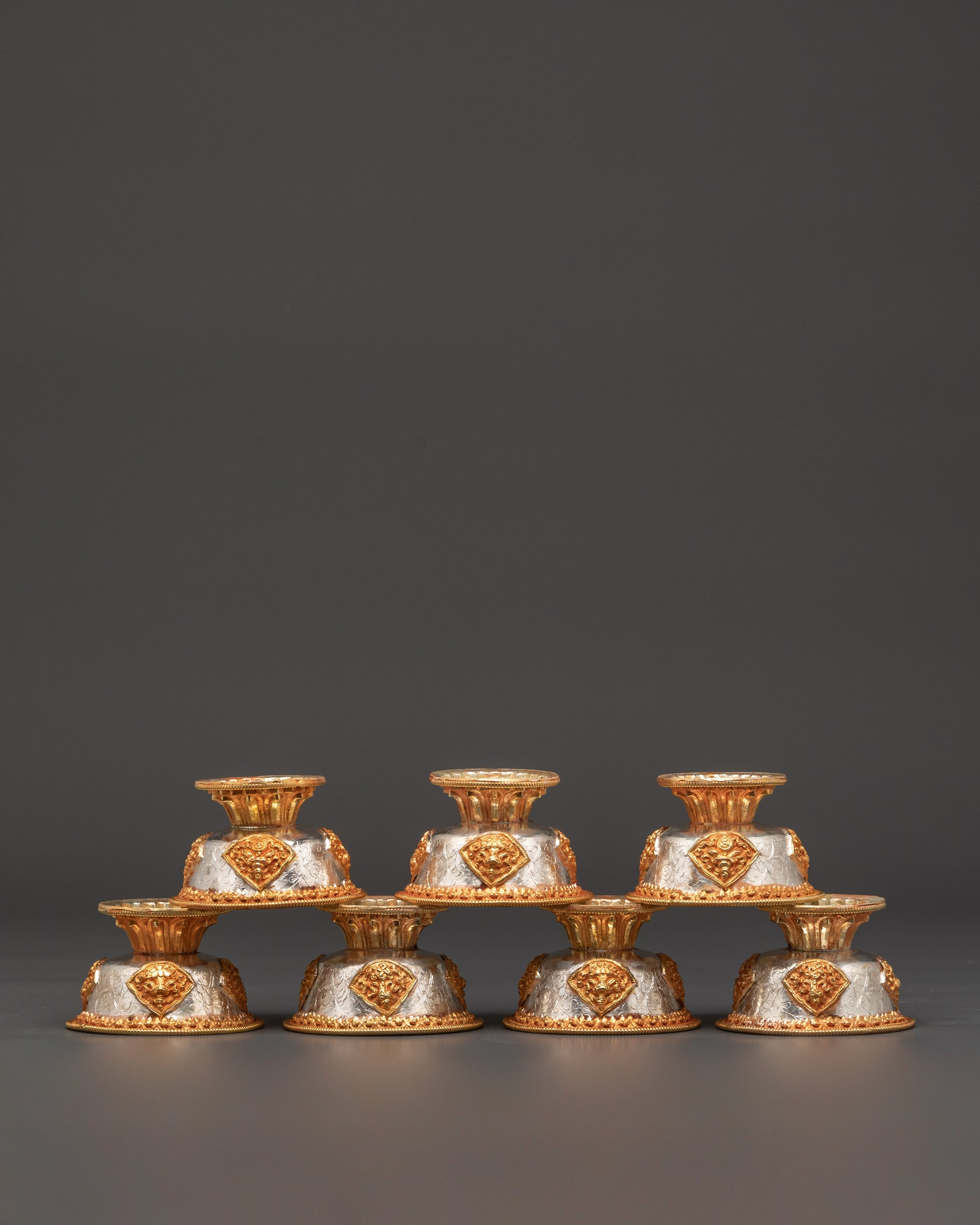 Gold Plated Offering Bowl Set