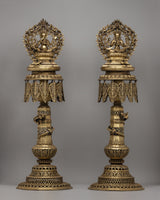 Typical Nepali Oil Lamp Set
