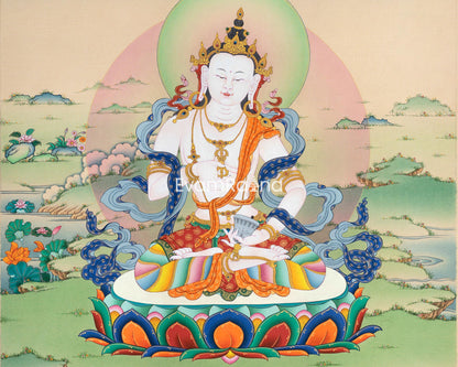 Vajrasattva Meditation Print | Tibetan Buddhist Deity | Cultivating Inner Peace and Purification