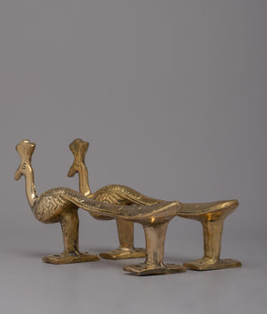 Peacock Door Brass Handle