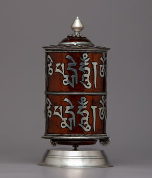Buddhist Spinning Prayer Wheel