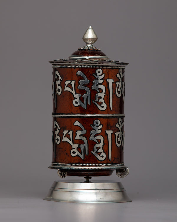 Buddhist Spinning Prayer Wheel