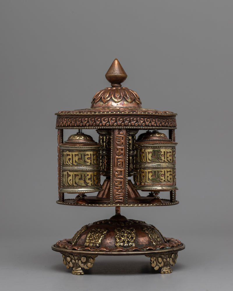 Copper Buddhist Prayer Wheel