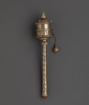 Buddhist Handheld Prayer Wheel
