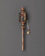 Spinning Mantra Prayer Wheel