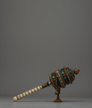 Handheld Tibetan Prayer Wheel