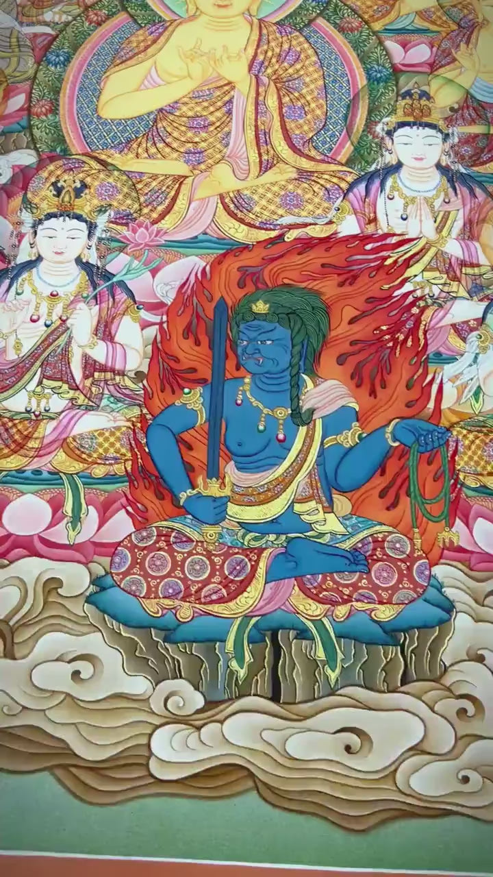 Load video: Shakyamuni Buddha Thangka | Original Tibetan Buddhist Religious Painting