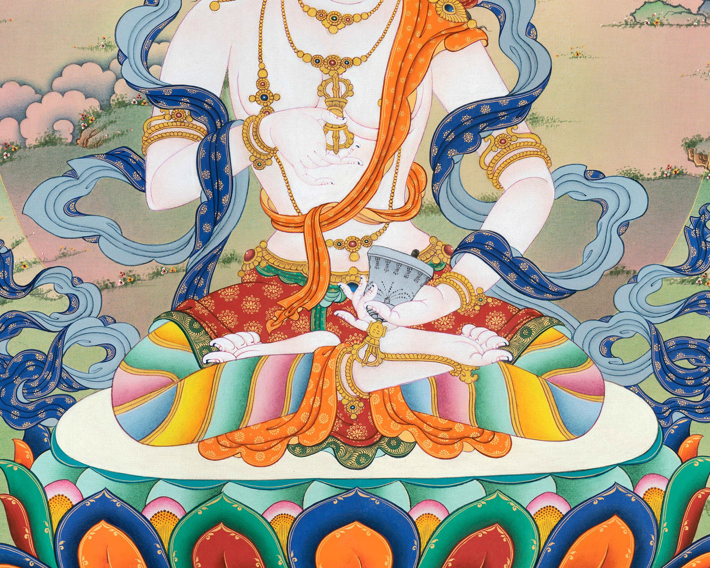 Vajrasattva Meditation Print | Tibetan Buddhist Deity | Cultivating Inner Peace and Purification