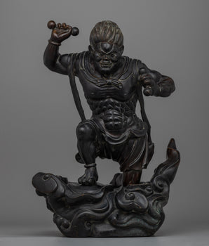 Raijin Thunder God Statue