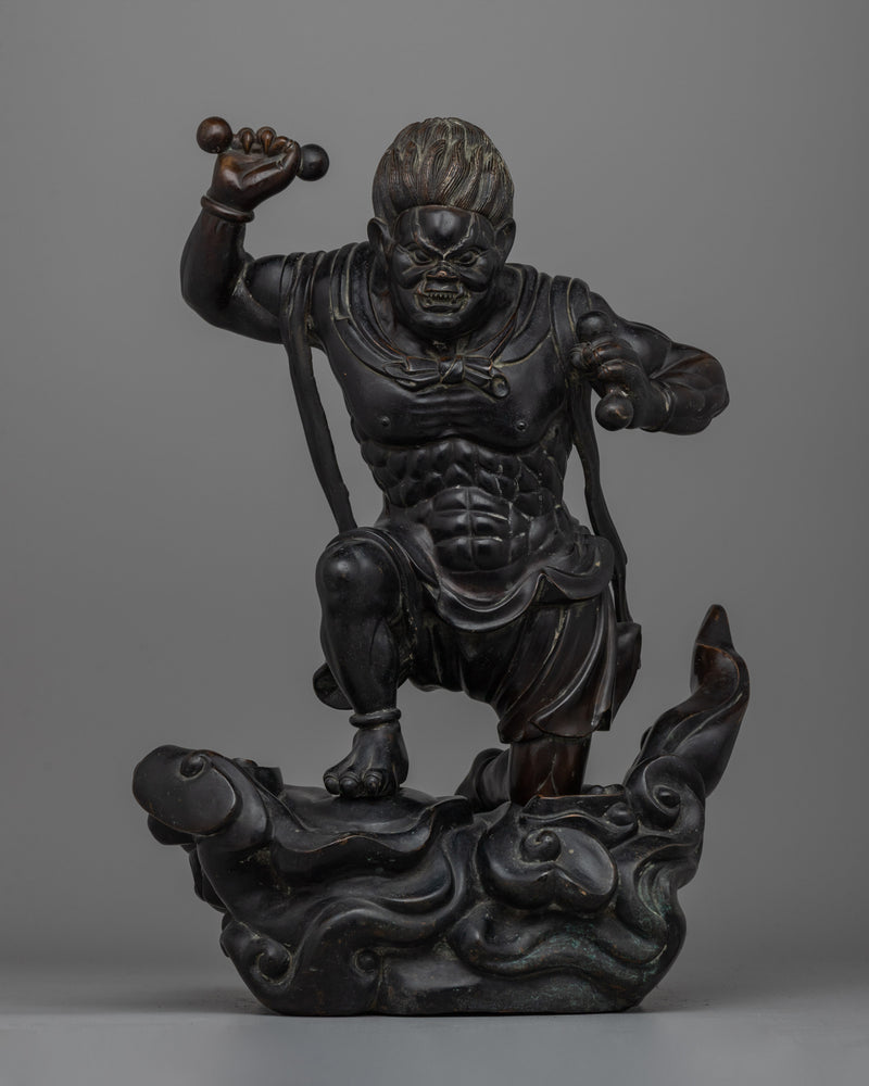 Raijin Thunder God Statue 