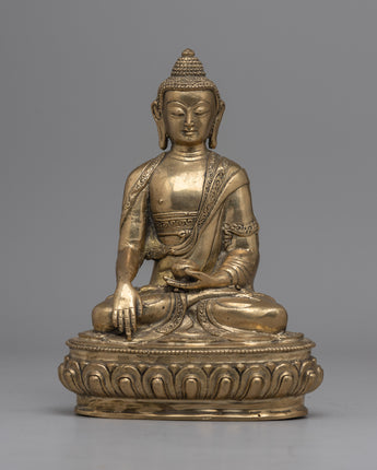 Shakyamuni  Brass Buddha Statue