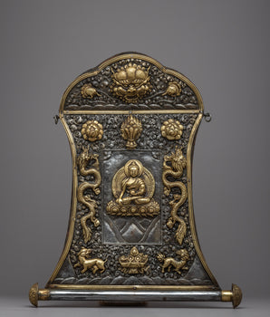 Metal Shakyamuni Buddha Calendar Thangka