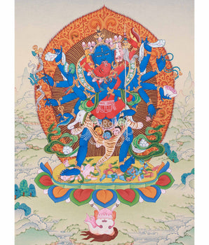Tibetan Chakrasamvara Thangka