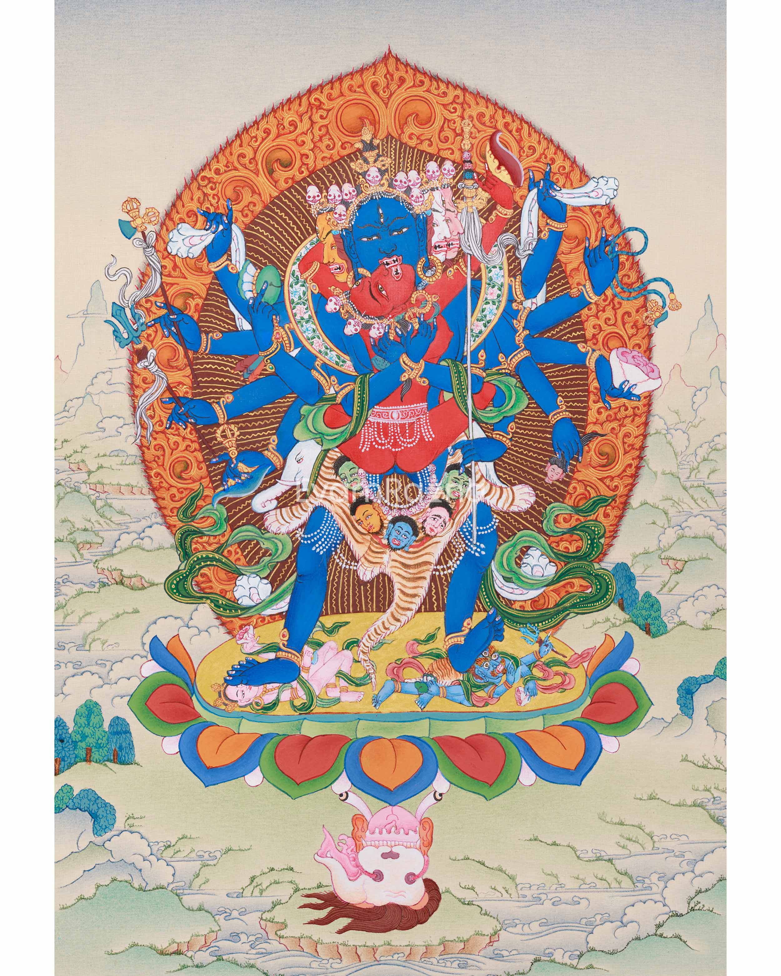 Tibetan Chakrasamvara Thangka