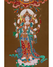 Goddess Marichi Thangka | Buddhist Deity of Light and Fearlessness
