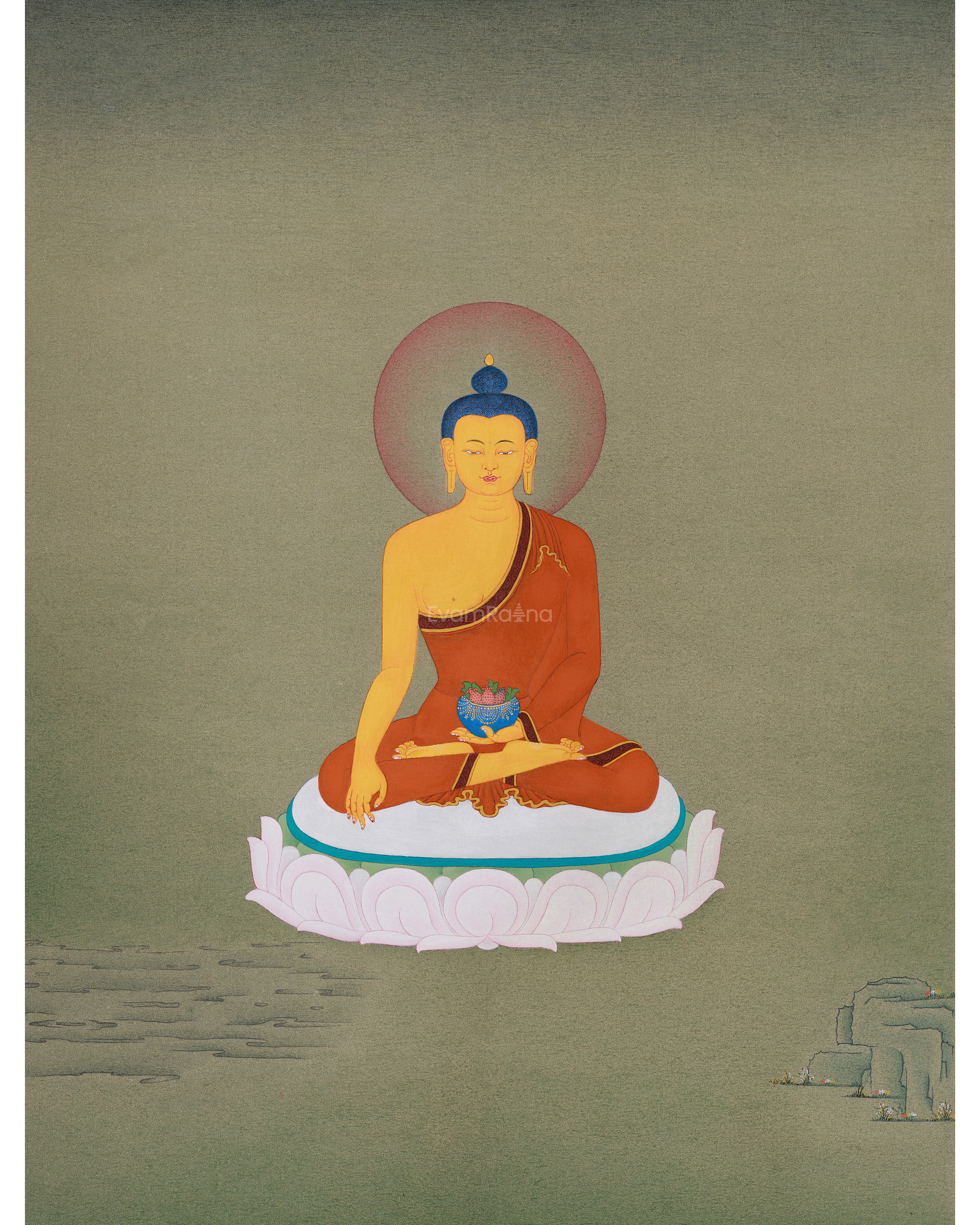 Traditional Buddha Shakyamuni Artwork | Historical Buddha, Peace, and Devotion