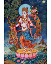 Standing White Tara Artwork