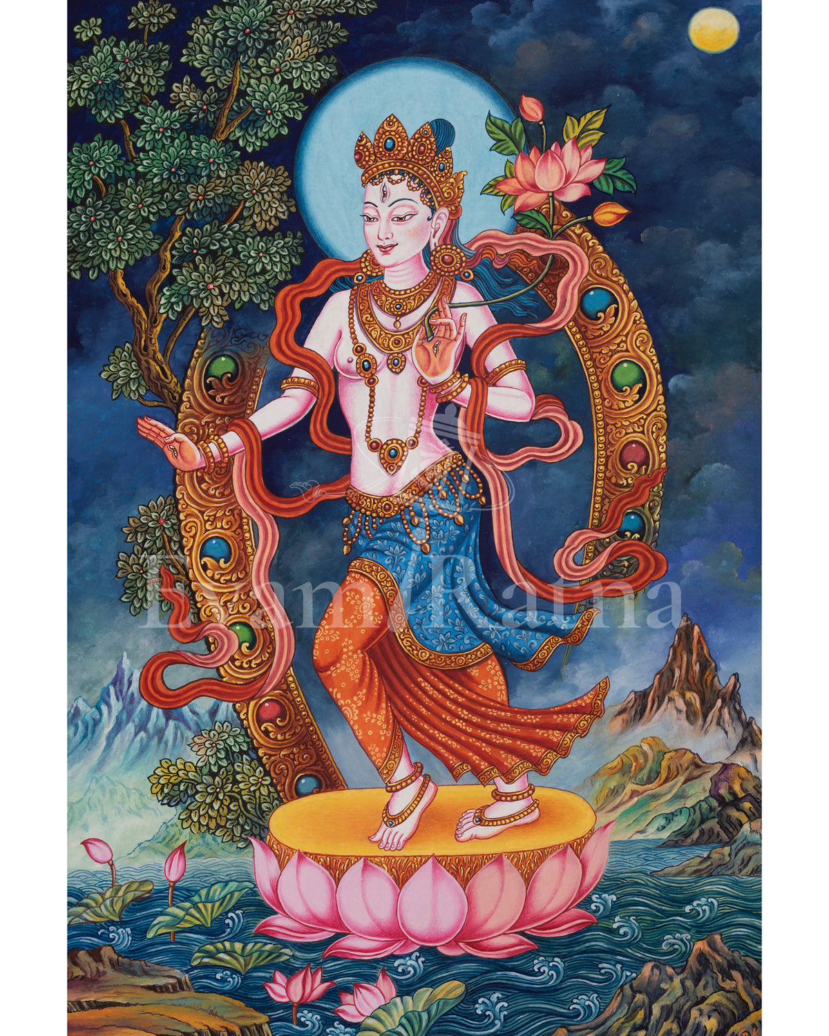 Standing White Tara Artwork