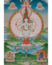 1000 Armed Chenrezig Thangka Artwork