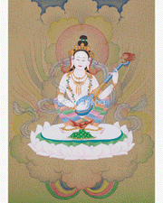 Original Goddess Saraswati Painting