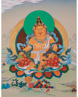 Original Thangka of Dzambhala 