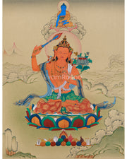 Manjushri With Mitrupa Thangka 