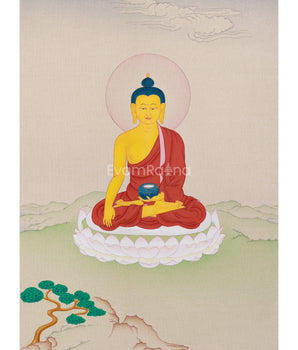 Tibetan Historical Buddha Shakyamuni Thangka