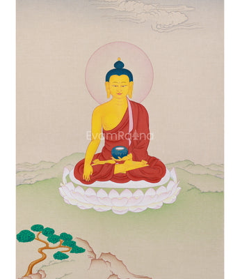 Tibetan Historical Buddha Shakyamuni Thangka