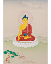 Tibetan Historical Buddha Shakyamuni Thangka