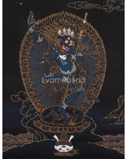 Singha Mukha Thangka Art | Guardian Of Wisdom And Protection | Wall Decors