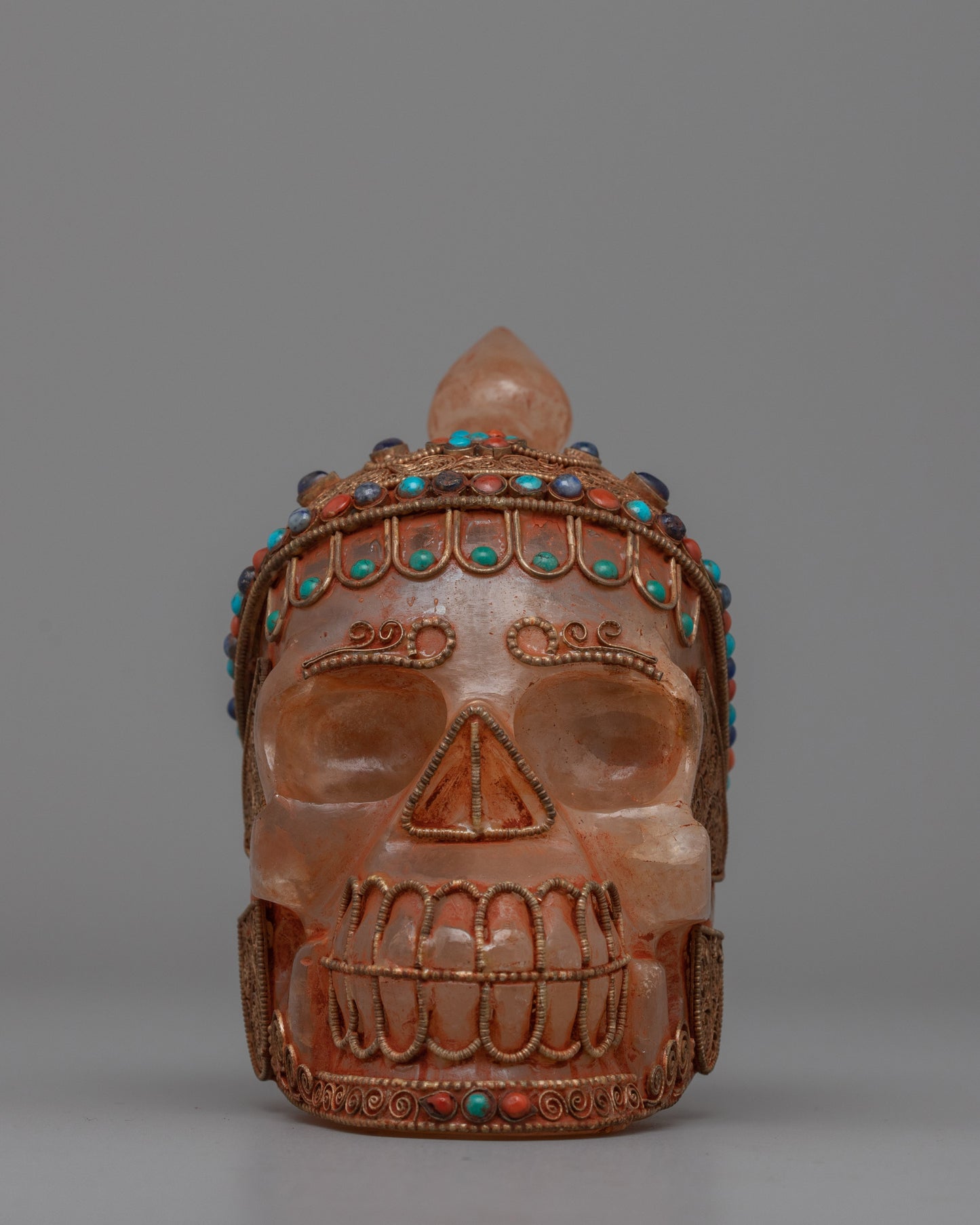 Crystal Skull Head | Handmade Crystal Body for Collectors and Spiritual Seekers