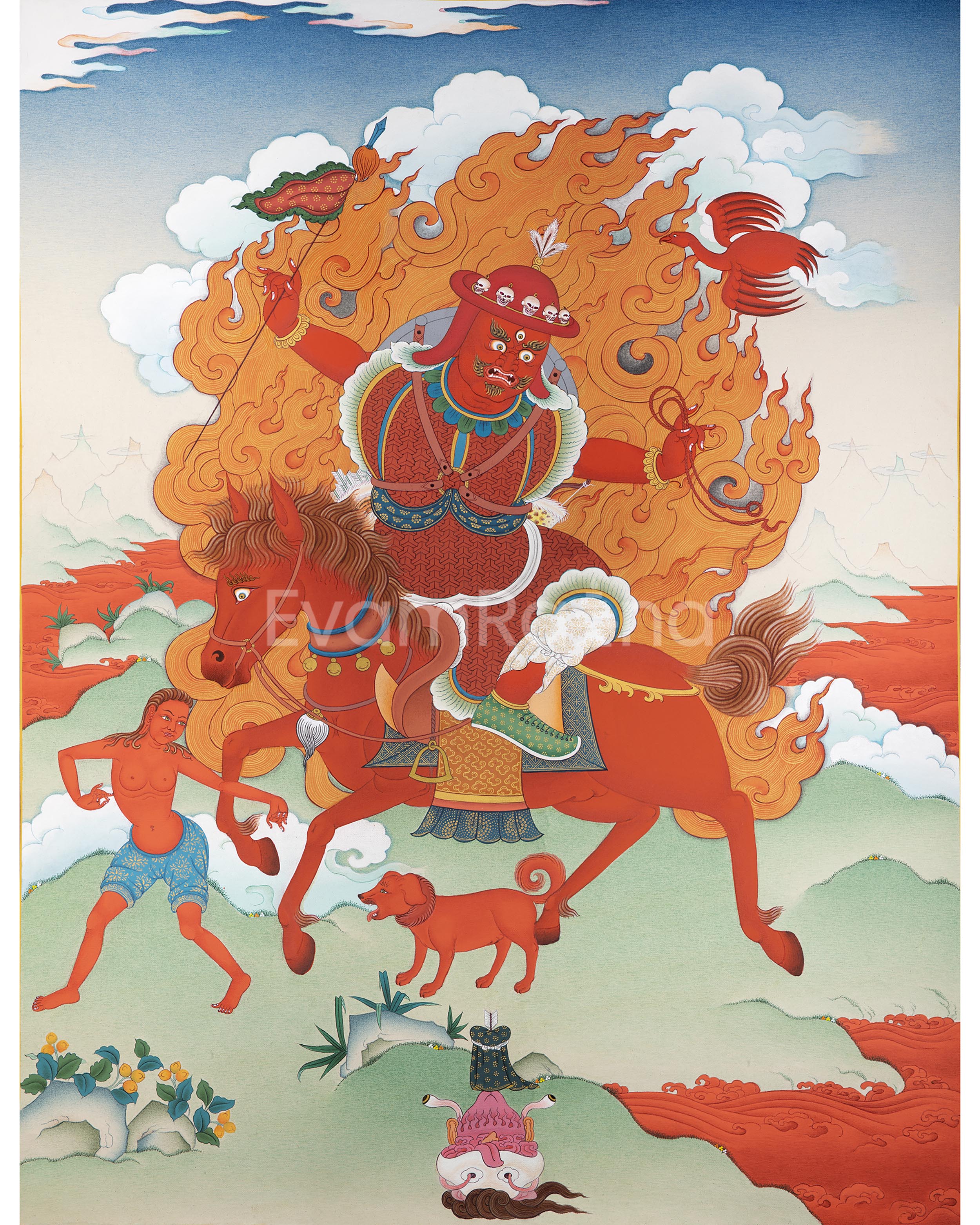 Sonrig Chegha Thangka Print