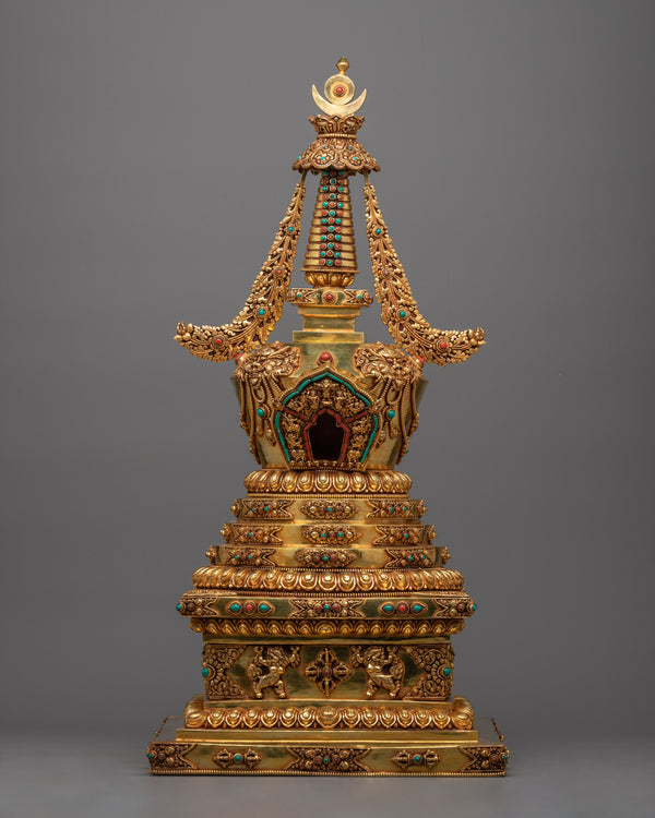 Handcrafted Tibetan Stupa