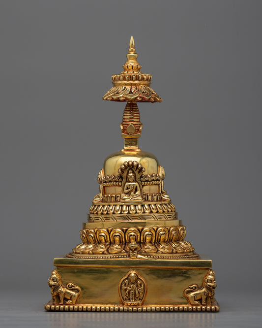 Handcrafted Copper Stupa