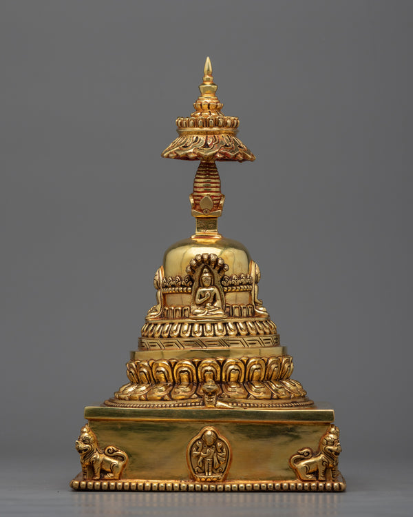 Handcrafted Copper Stupa