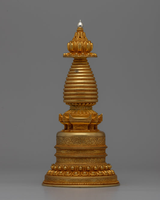 Handcrafted Stupa Buddhist Chorten