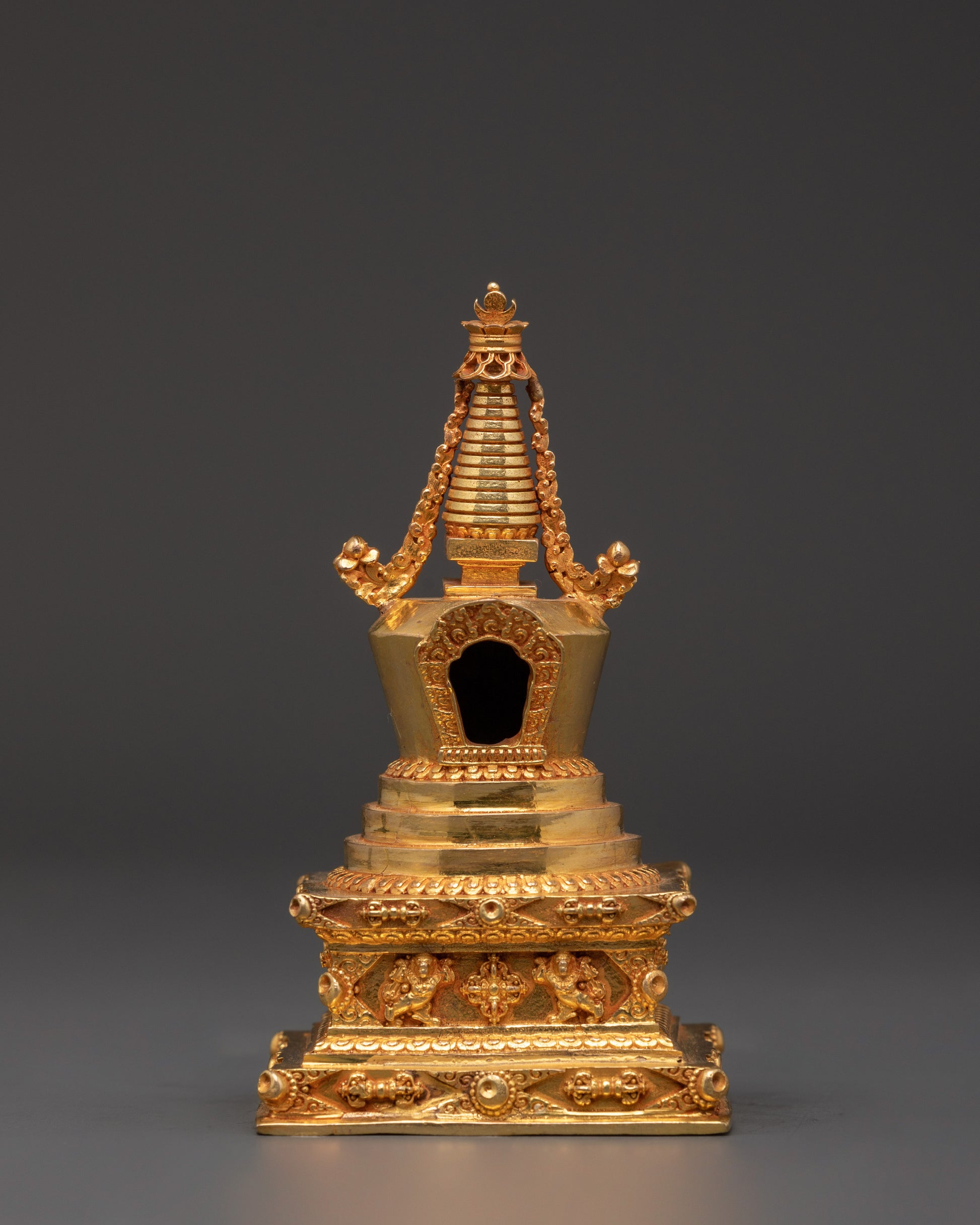 Sacred Spiritual Copper Stupa