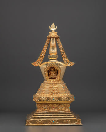 Tibetan Buddhist Stupa Sculpture
