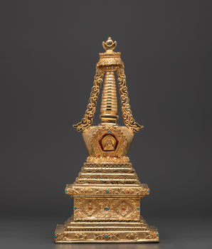 Handcrafted Spiritual Buddha Stupa