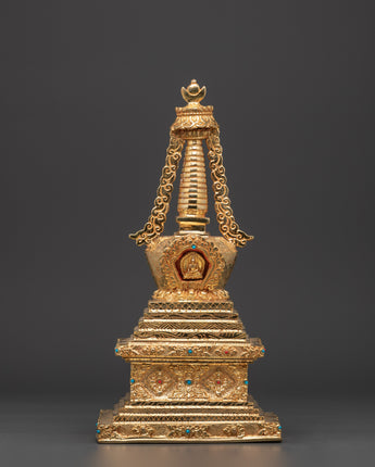 Handcrafted Spiritual Buddha Stupa
