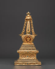 Handcrafted Spiritual Buddha Stupa