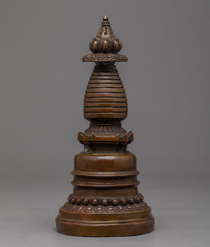 Handcrafted Copper Kadampa Stupa