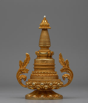 Handcrafted Buddhist Stupa Tibetan