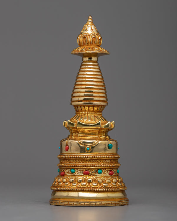 Tibetan Copper Stupa 