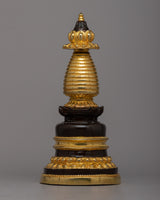 Copper Stupa Statue
