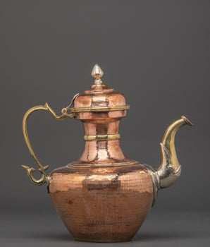 Traditional Copper Teapot | Decorative Tibetan Tea Kettle