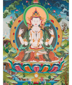 Chenrezig  Thangka